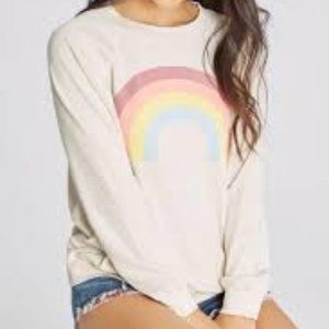 Wildfox Salt Rainbow Sweater Size Medium